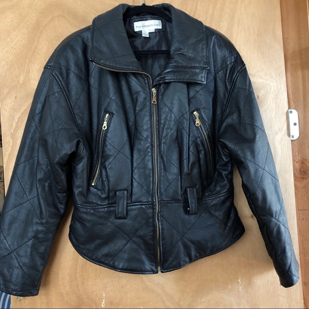 Vintage Leather Jacket - Paris Sports Club